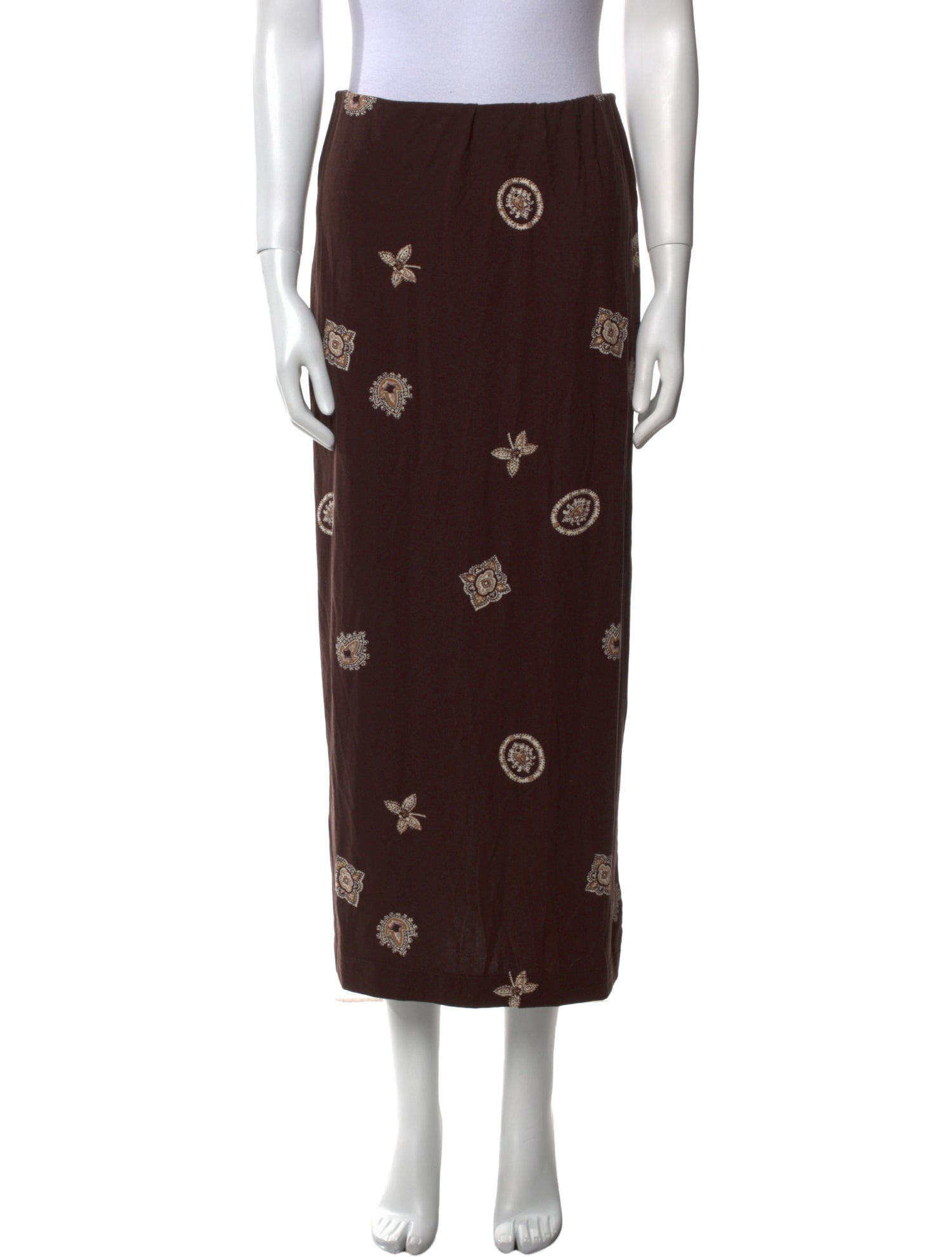 Reformation Printed Midi Length Skirt