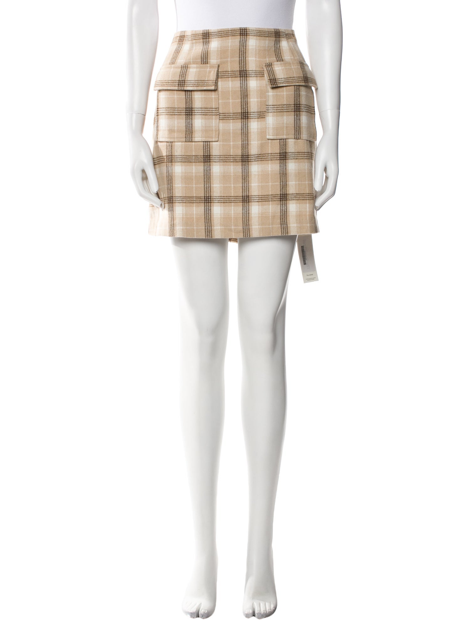 Reformation Plaid Print Mini Skirt