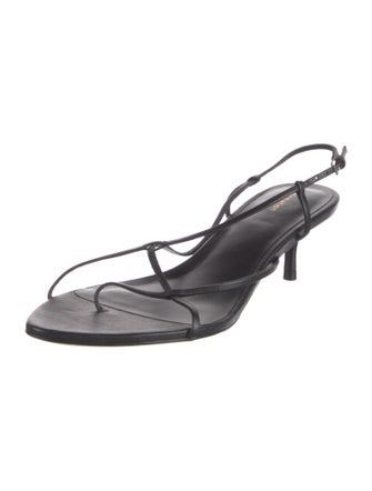 Reformation Leather Slingback Sandals