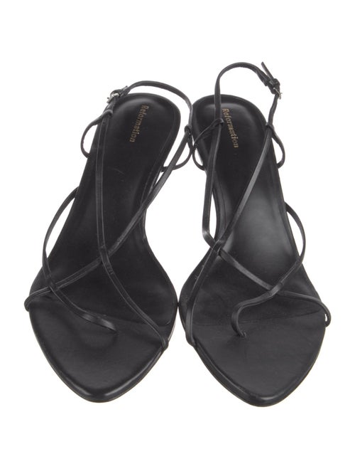 Reformation Leather Slingback Sandals