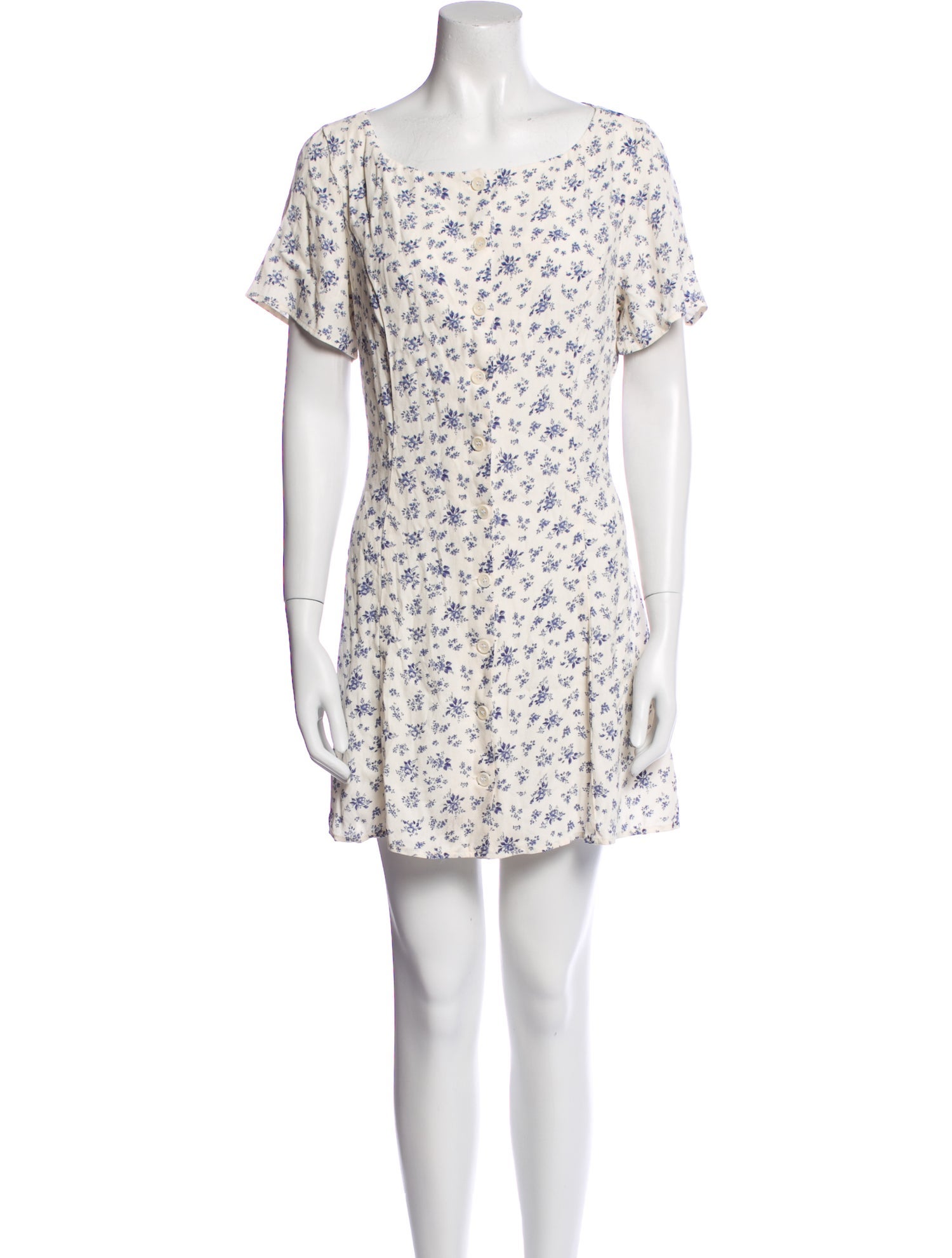 Reformation Floral Print Mini Dress