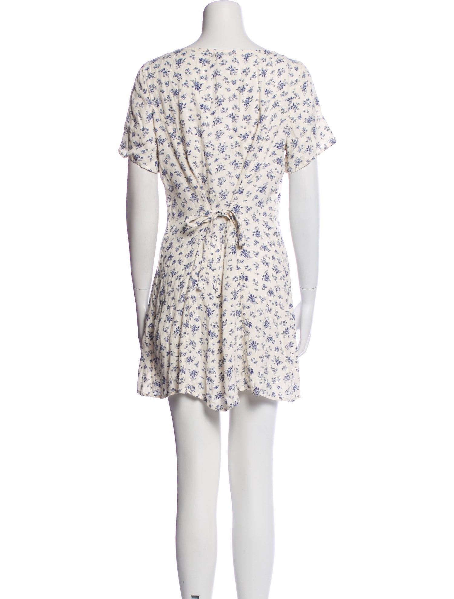 Reformation Floral Print Mini Dress