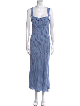 Reformation Printed Long Dress