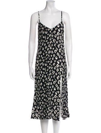 Reformation Printed Midi Length Dress