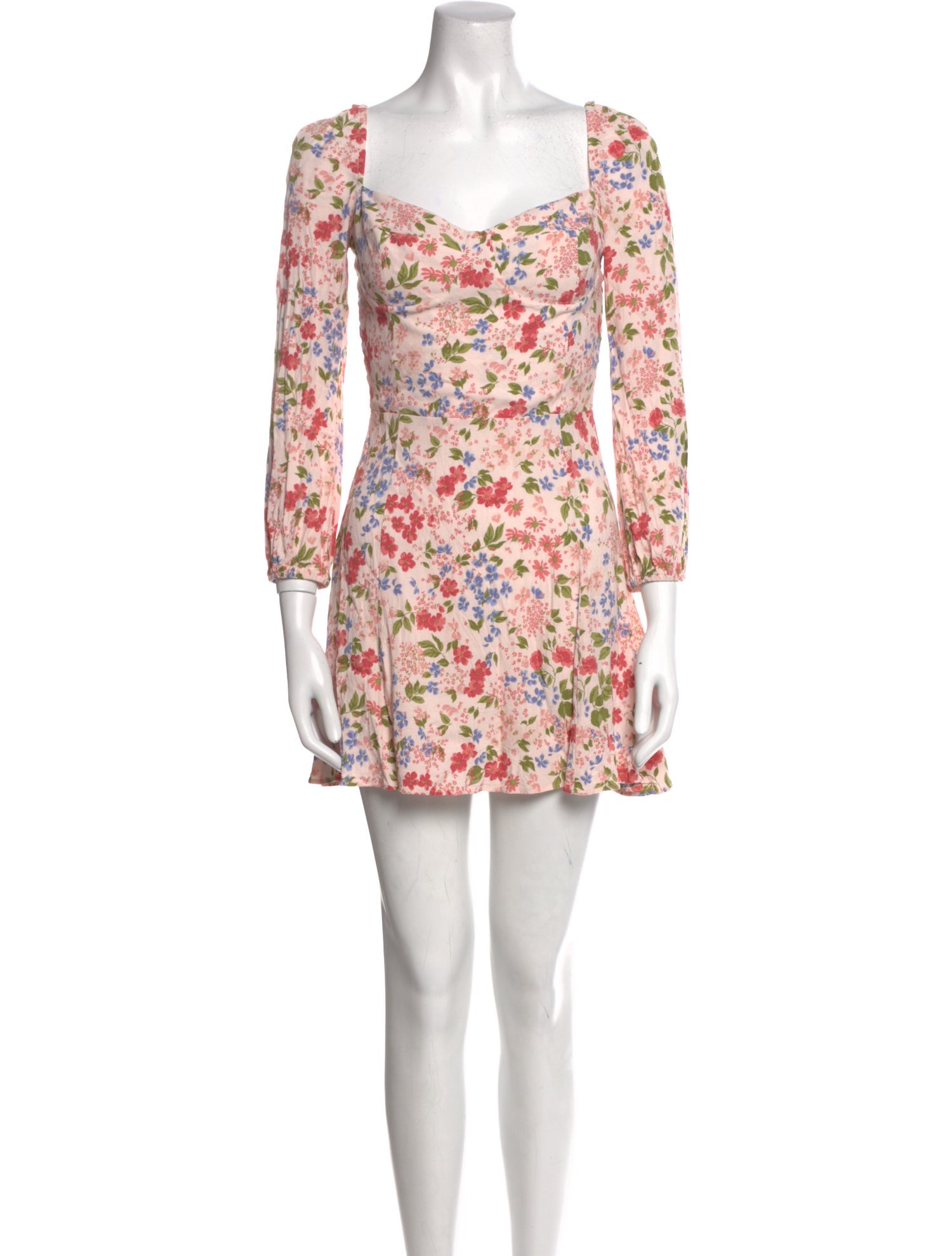 Reformation Floral Print Mini Dress