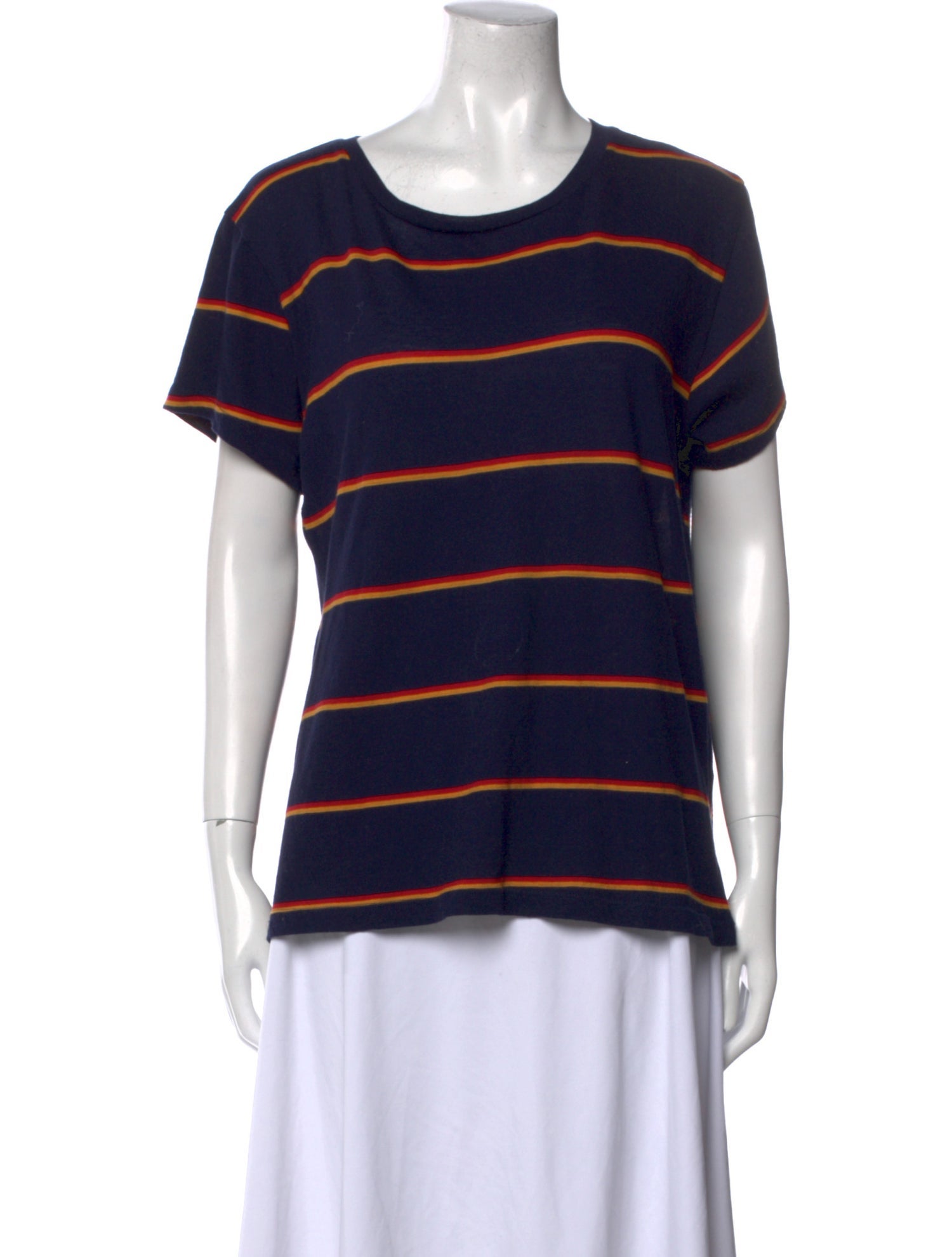 Reformation Striped Scoop Neck T-Shirt