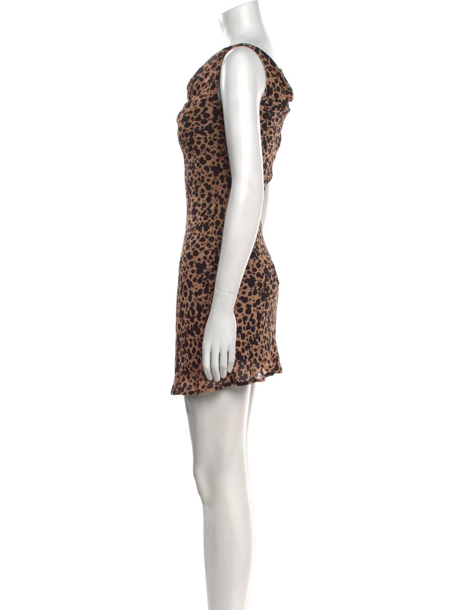Reformation Animal Print Mini Dress