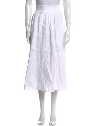 Reformation Linen Midi Length Skirt
