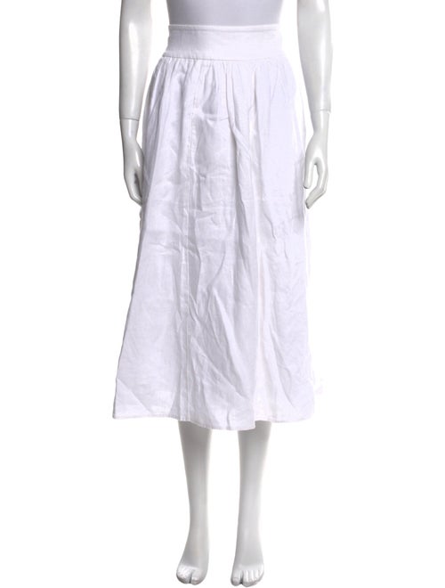 Reformation Linen Midi Length Skirt