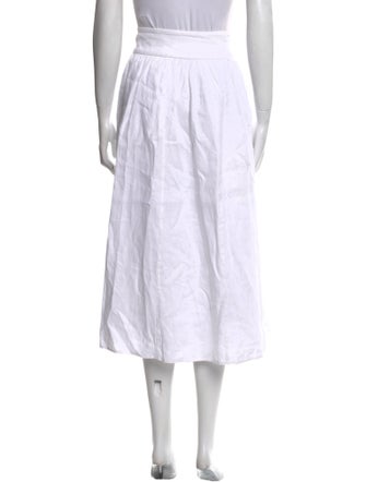 Reformation Linen Midi Length Skirt