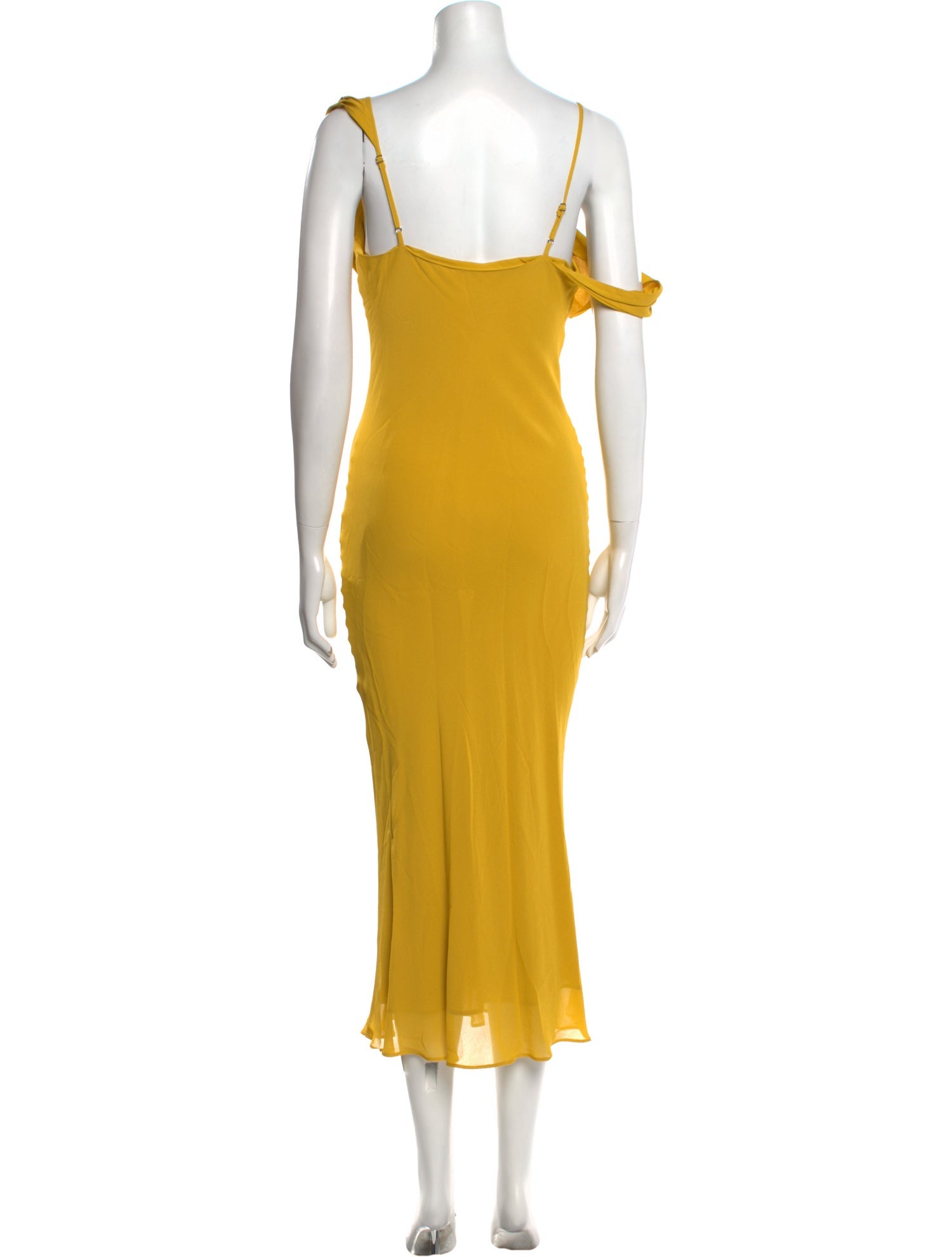 Reformation Cowl Neck Midi Length Dress