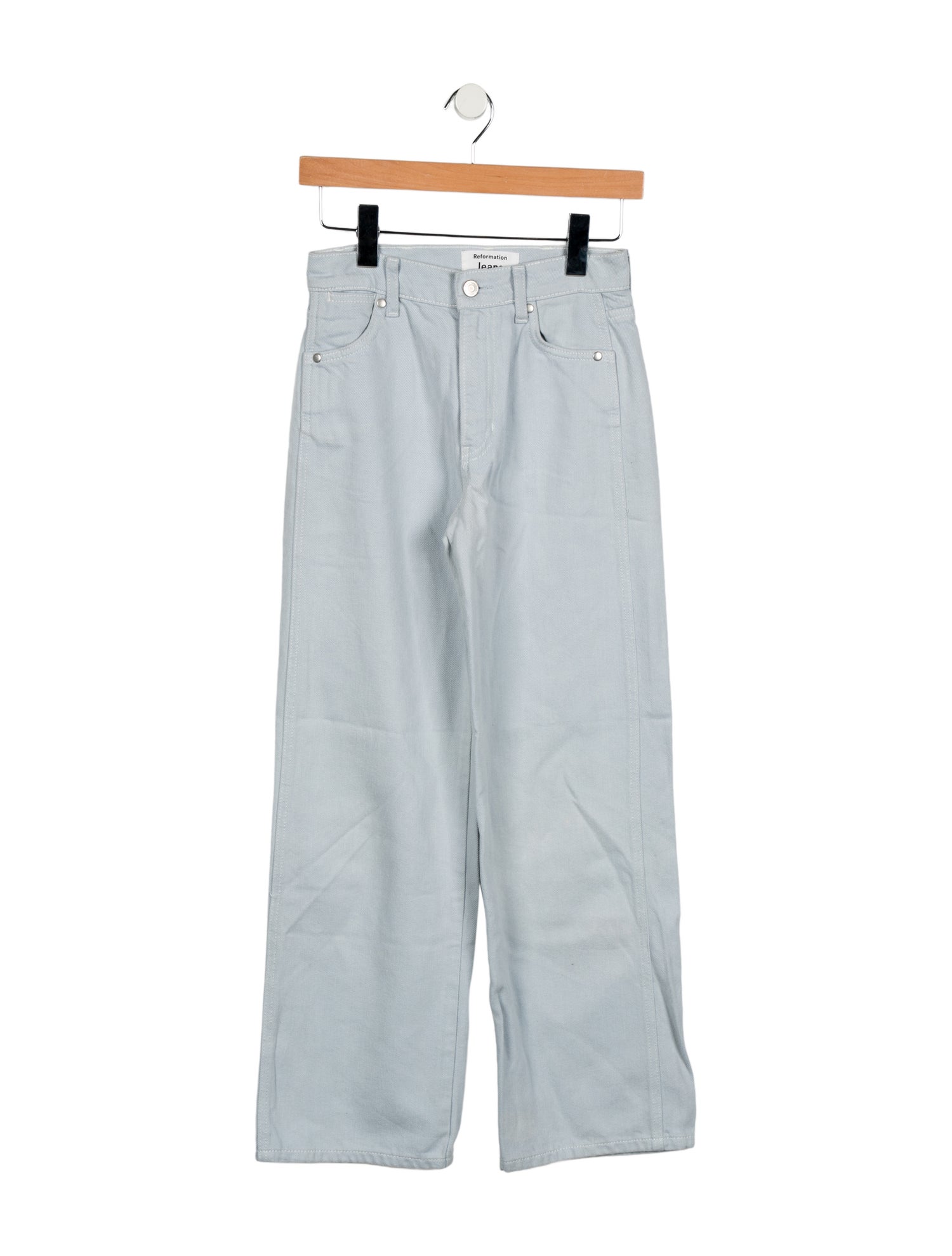 Reformation Mid-Rise Wide Leg Jeans