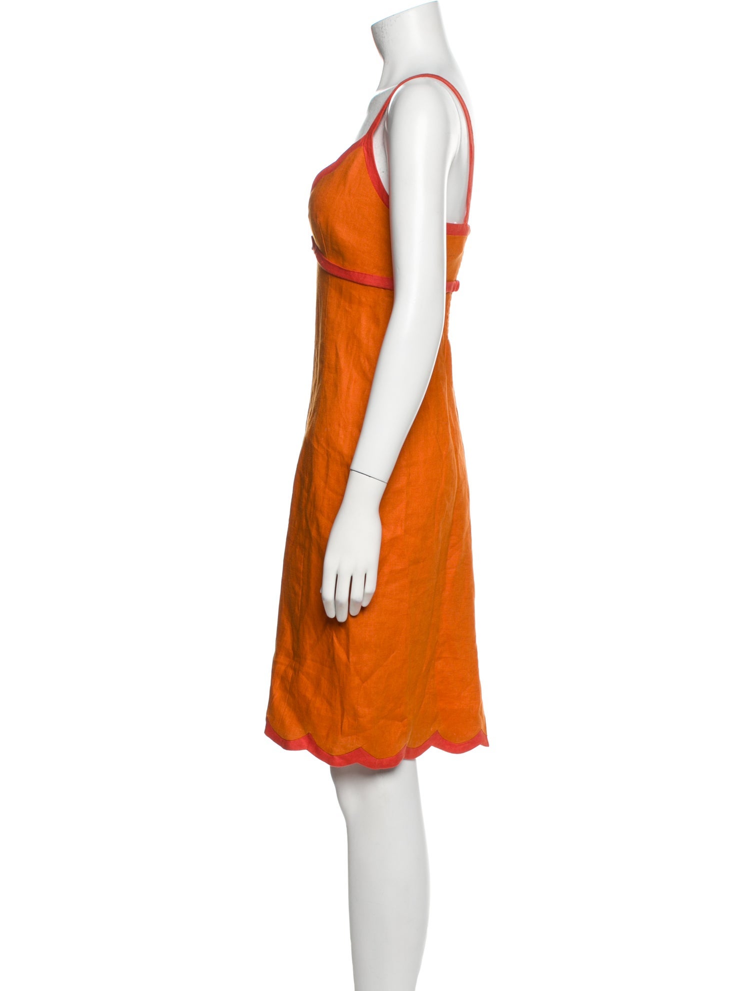 Reformation V-Neck Knee-Length Dress