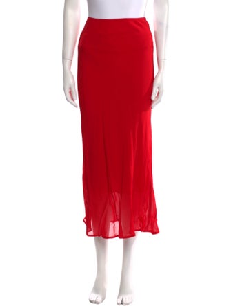 Reformation Lace Trim Embellishment Midi Length Skirt