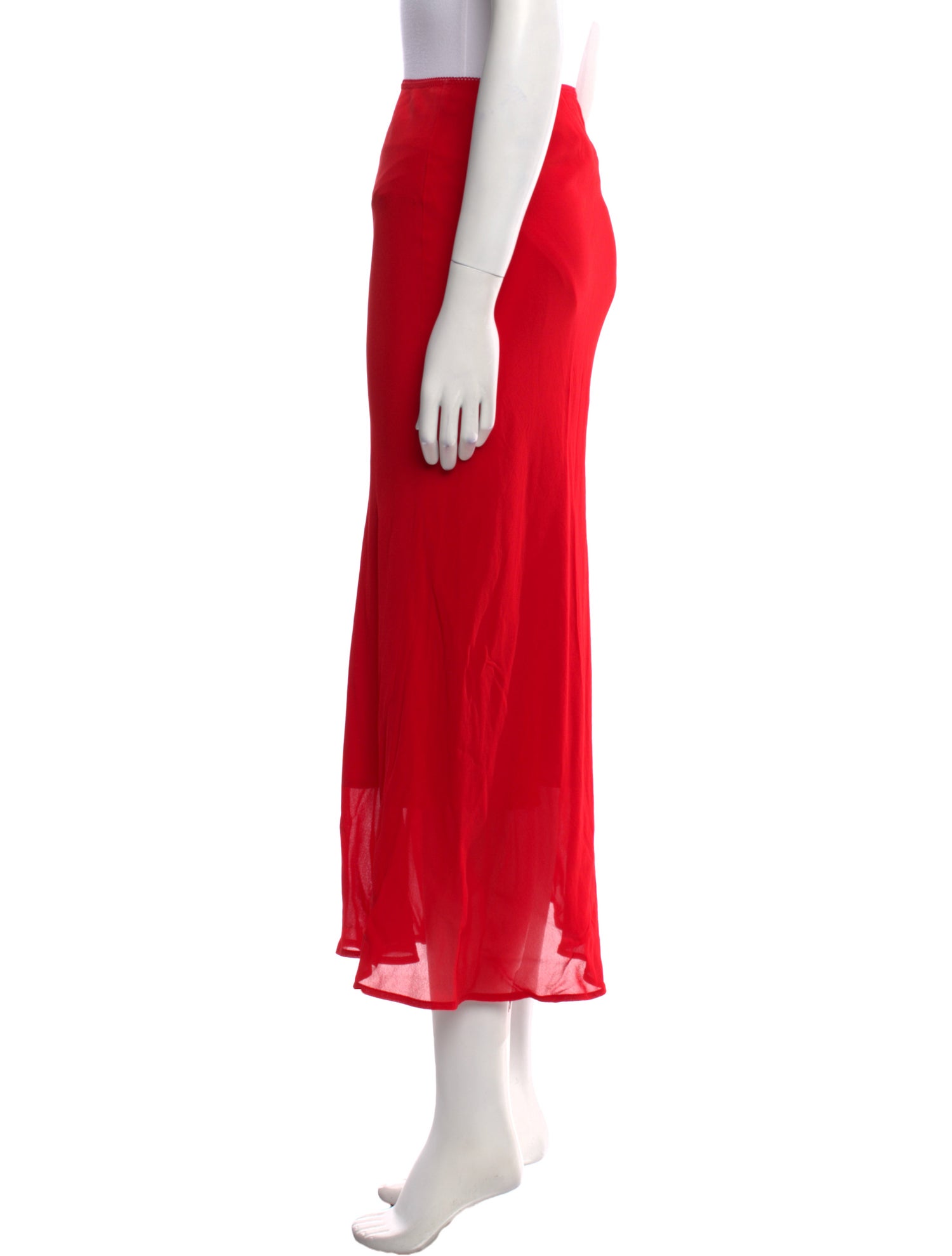 Reformation Lace Trim Embellishment Midi Length Skirt