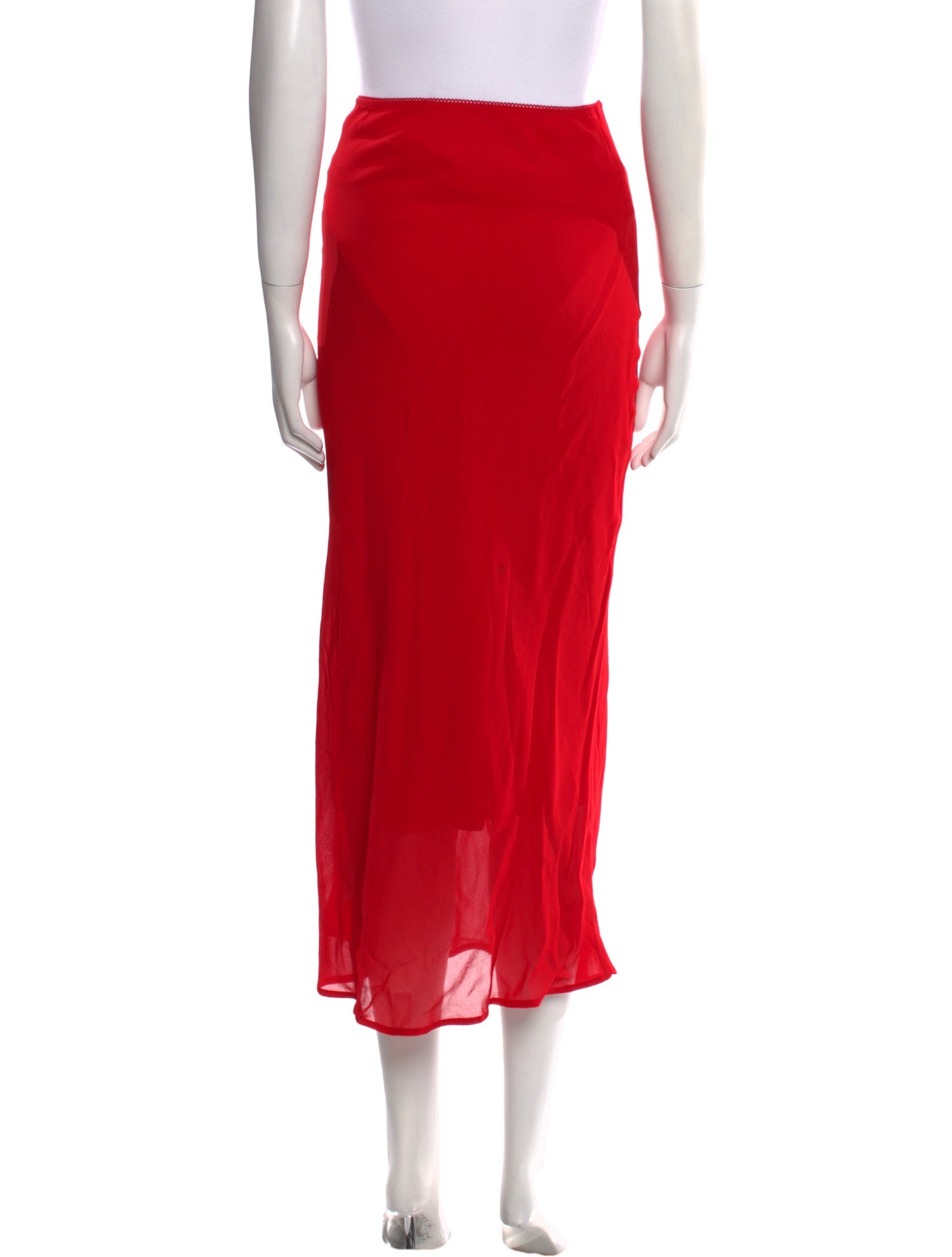 Reformation Lace Trim Embellishment Midi Length Skirt