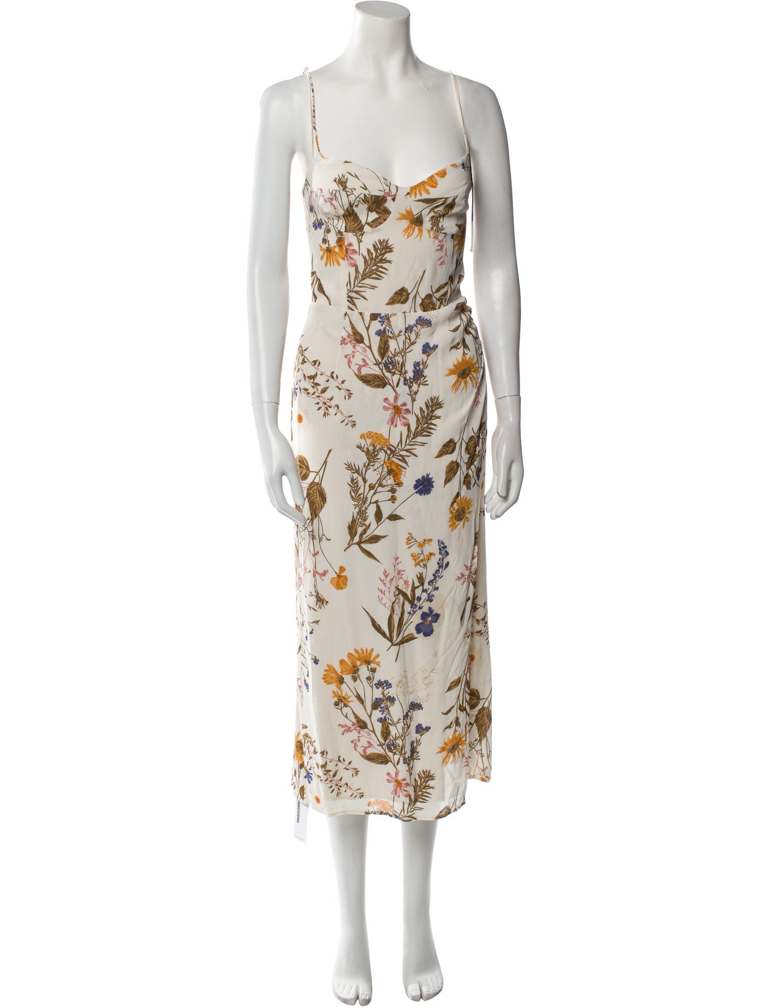 Reformation Floral Print Long Dress