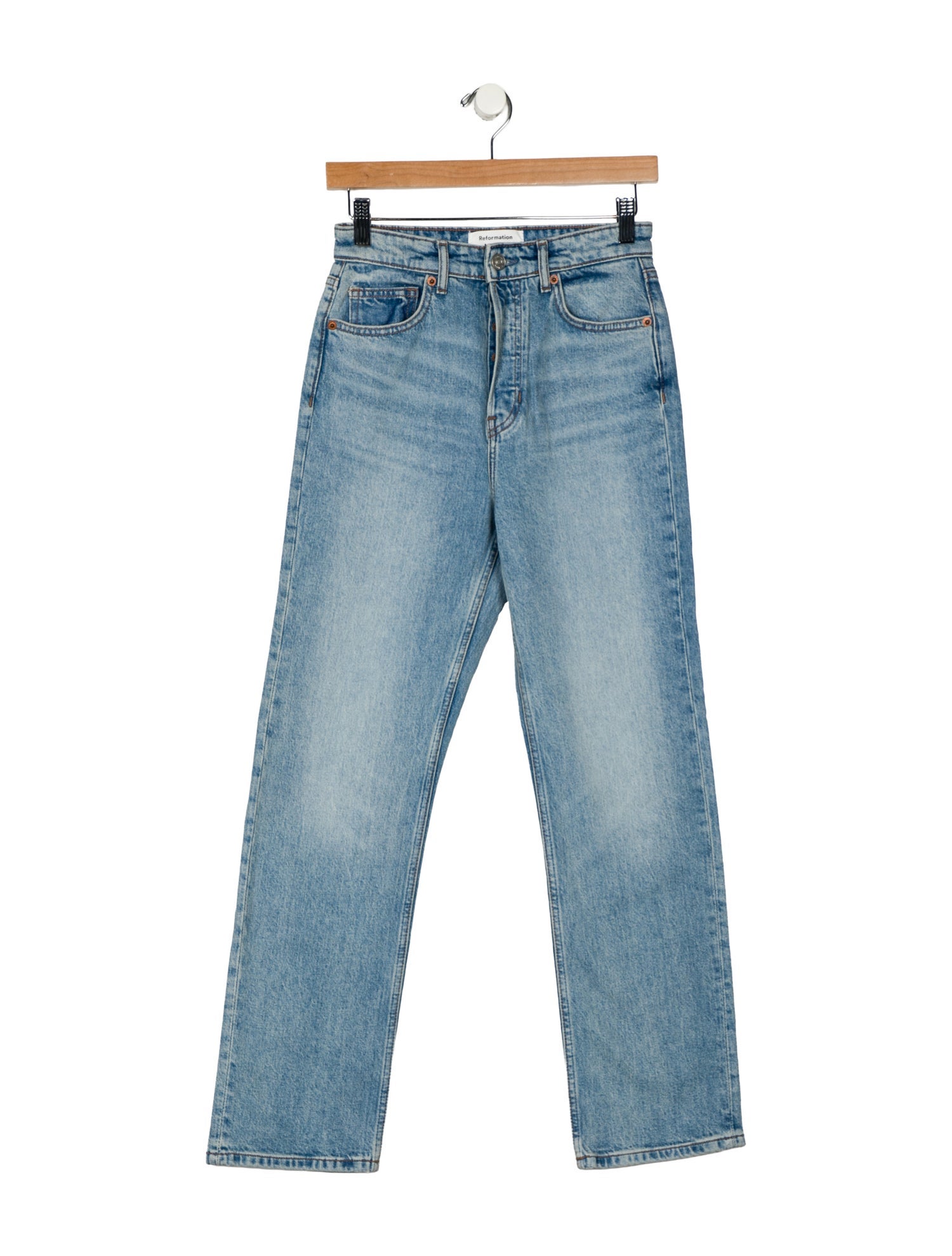 Reformation High-Rise Straight Leg Jeans