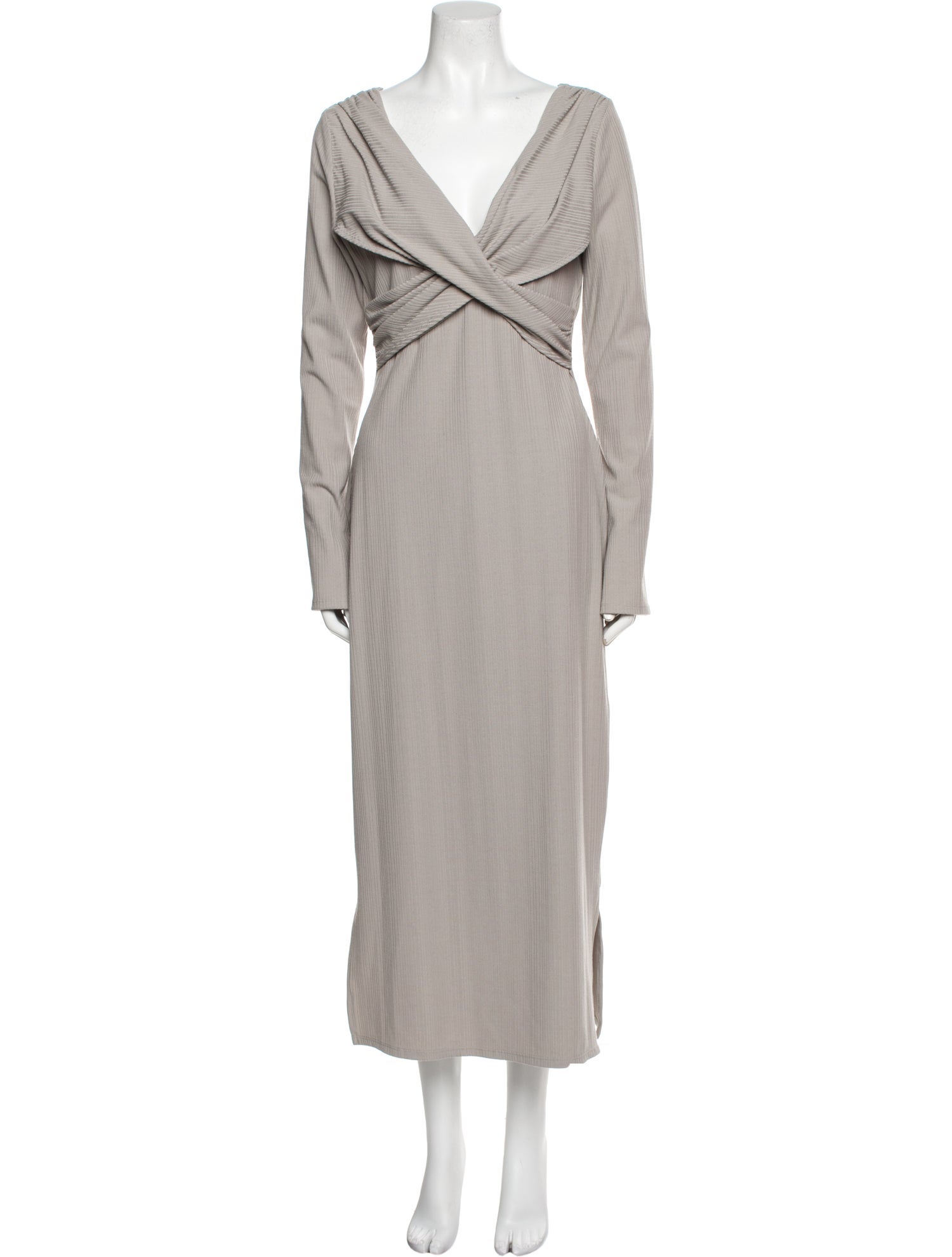 Reformation V-Neck Long Dress