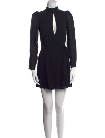 Reformation Mock Neck Mini Dress