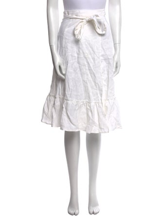 Reformation Linen Knee-Length Skirt