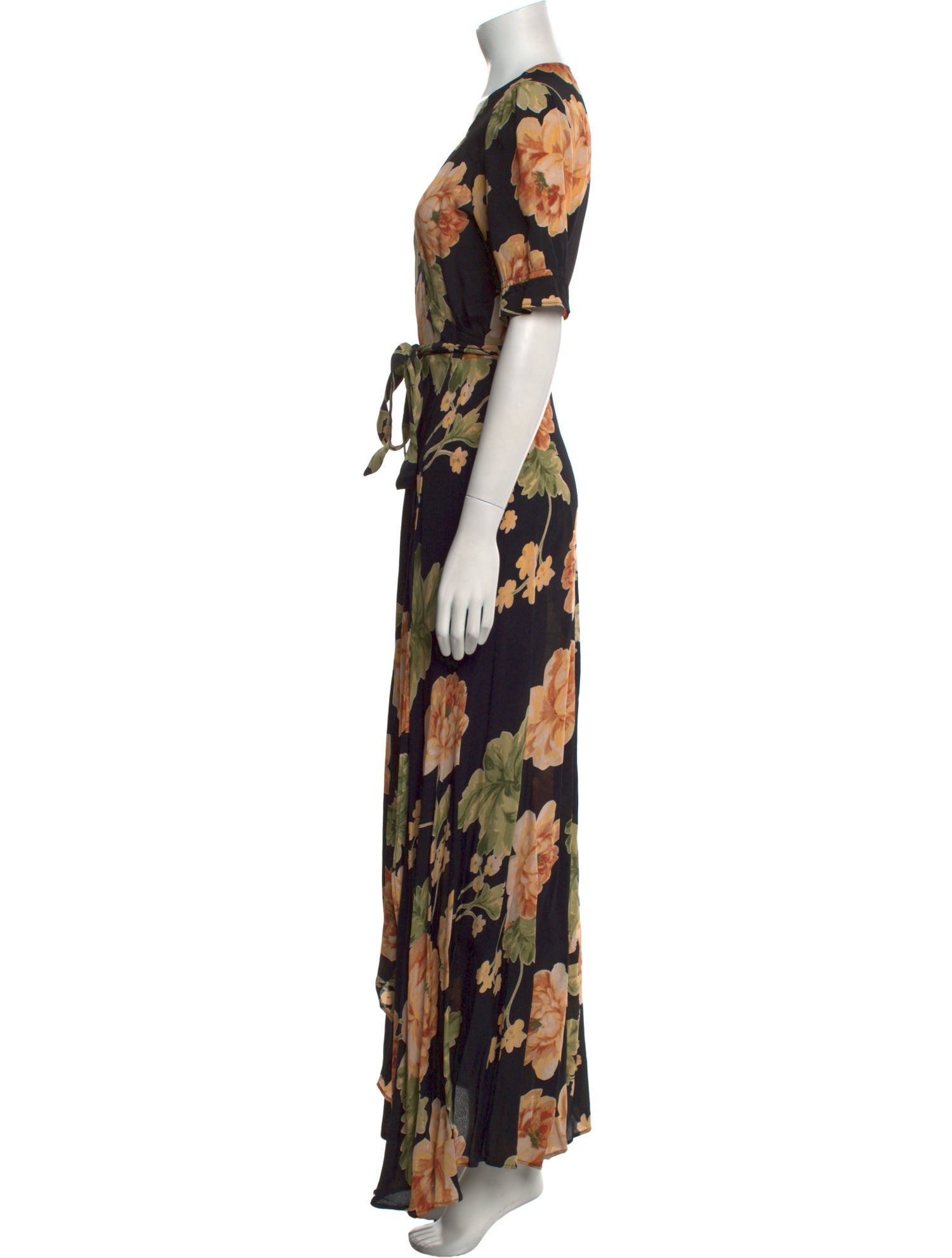 Reformation Floral Print Long Dress