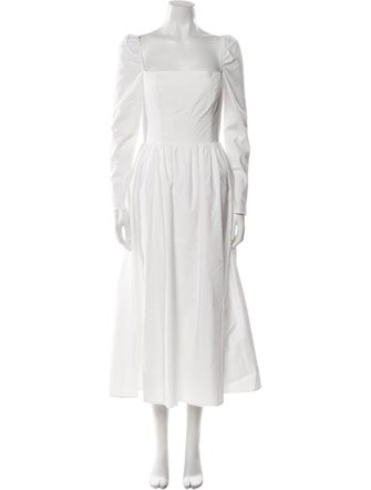 Reformation Square Neckline Long Dress
