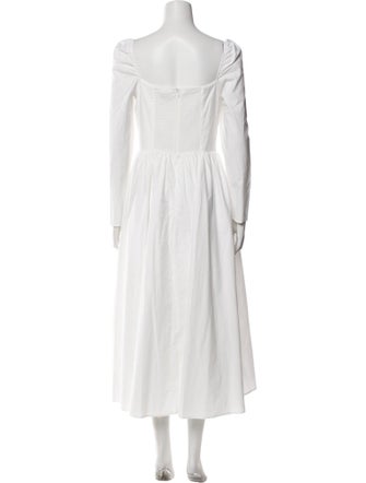 Reformation Square Neckline Long Dress