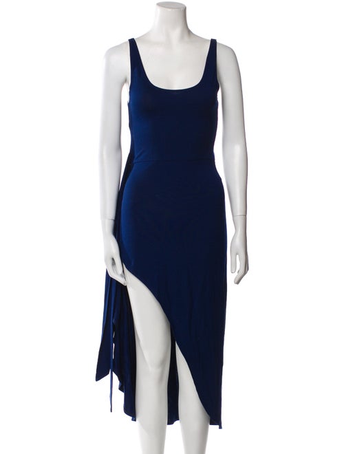 Reformation Scoop Neck Midi Length Dress