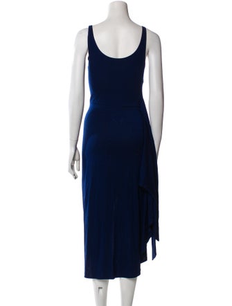 Reformation Scoop Neck Midi Length Dress