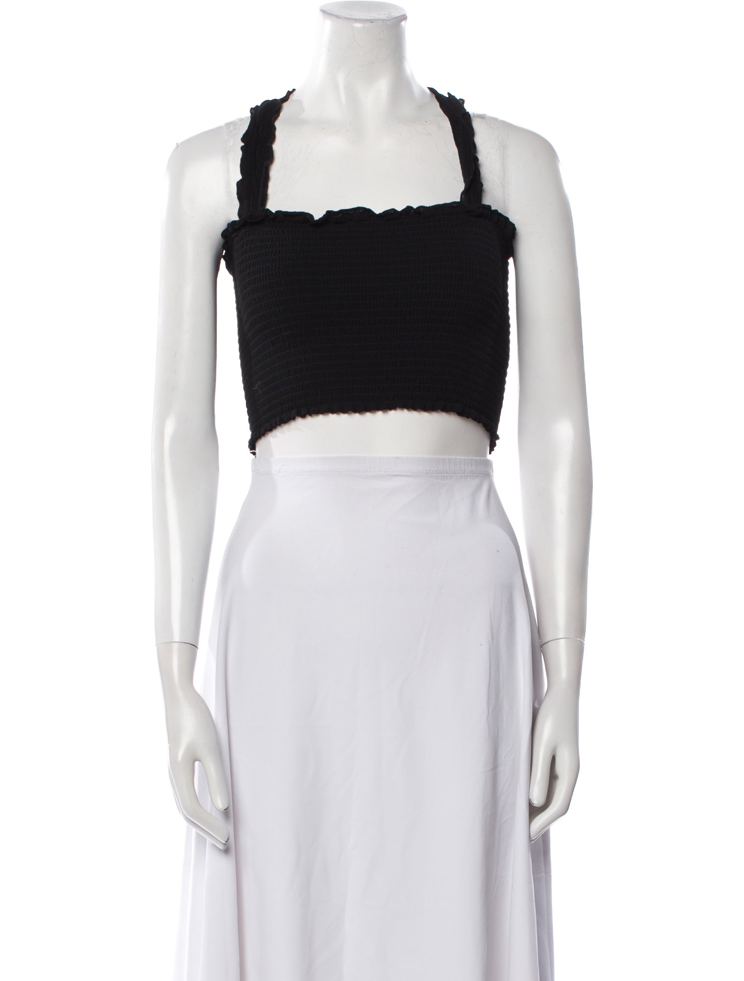 Reformation Square Neckline Sleeveless Crop Top