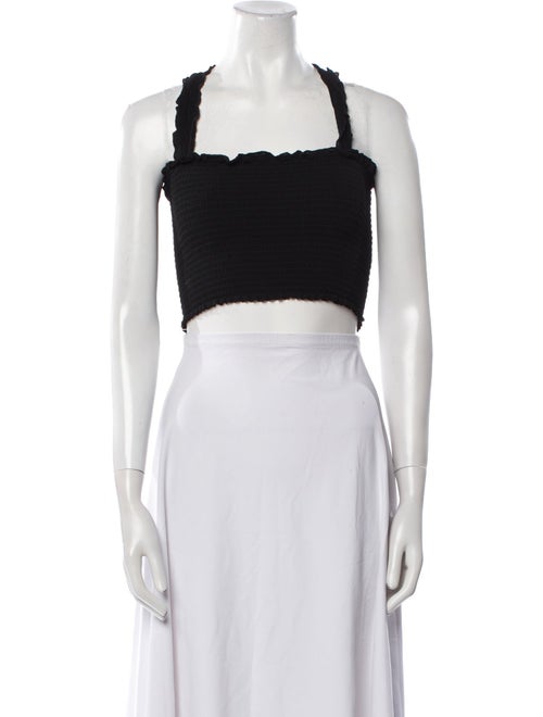 Reformation Square Neckline Sleeveless Crop Top