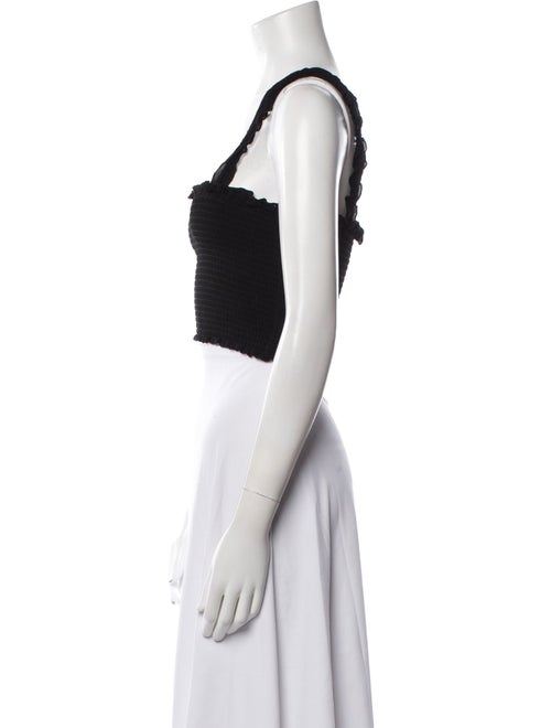 Reformation Square Neckline Sleeveless Crop Top