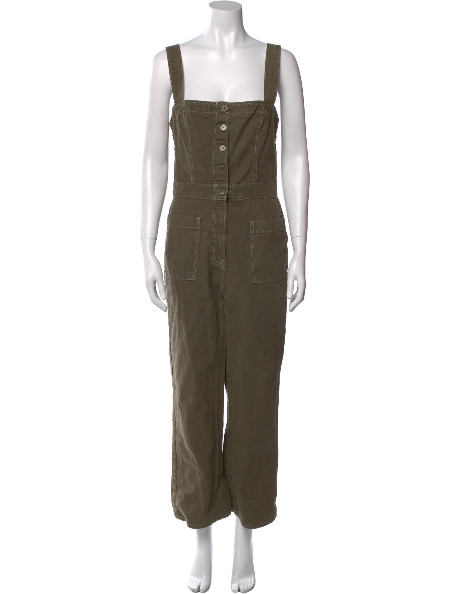 Reformation Square Neckline Jumpsuit