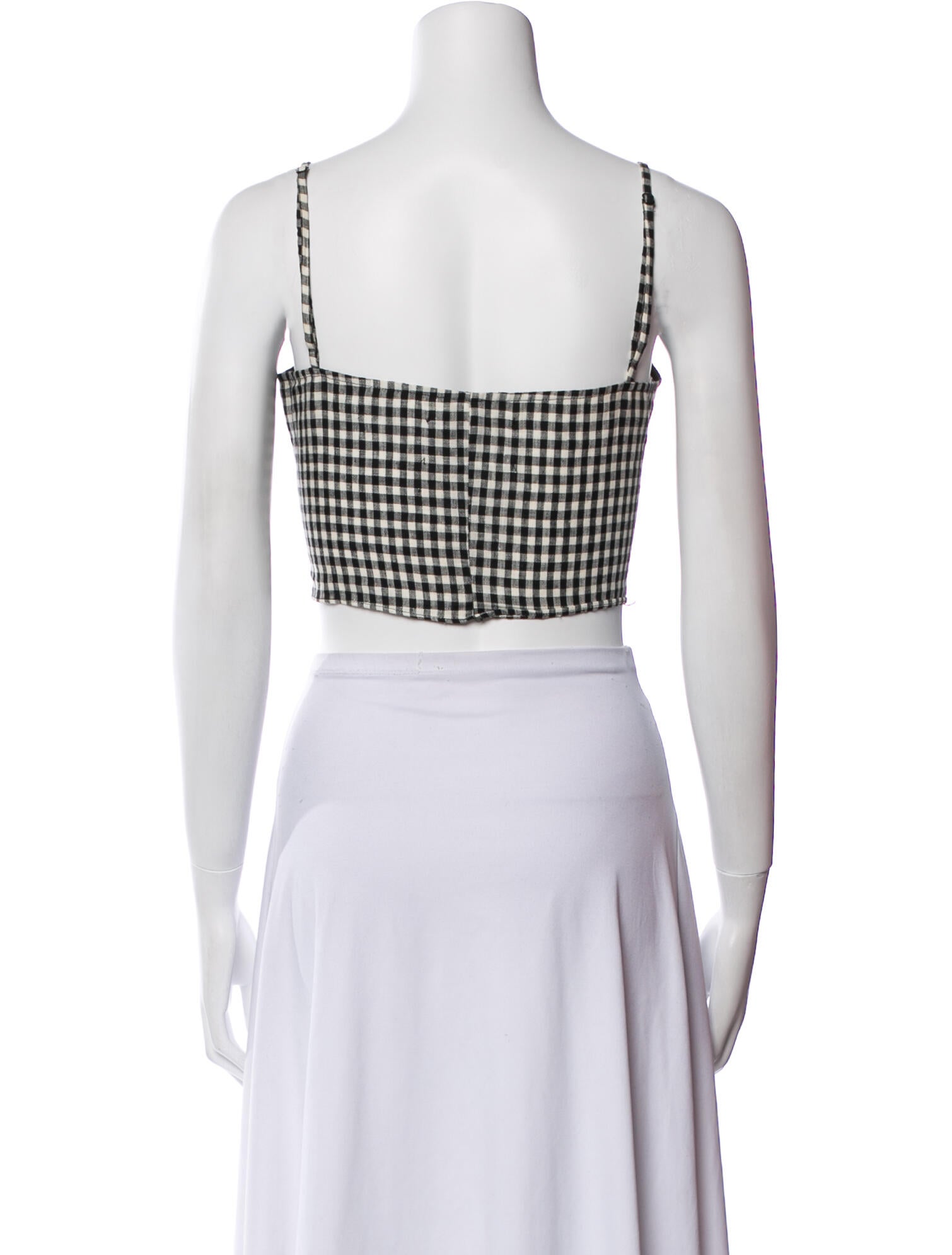 Reformation Linen Printed Crop Top