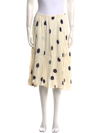 Reformation Polka Dot Print Knee-Length Skirt