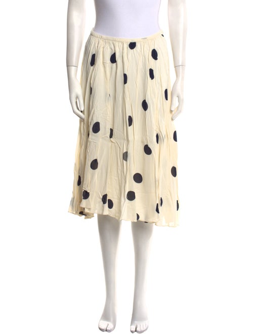 Reformation Polka Dot Print Knee-Length Skirt