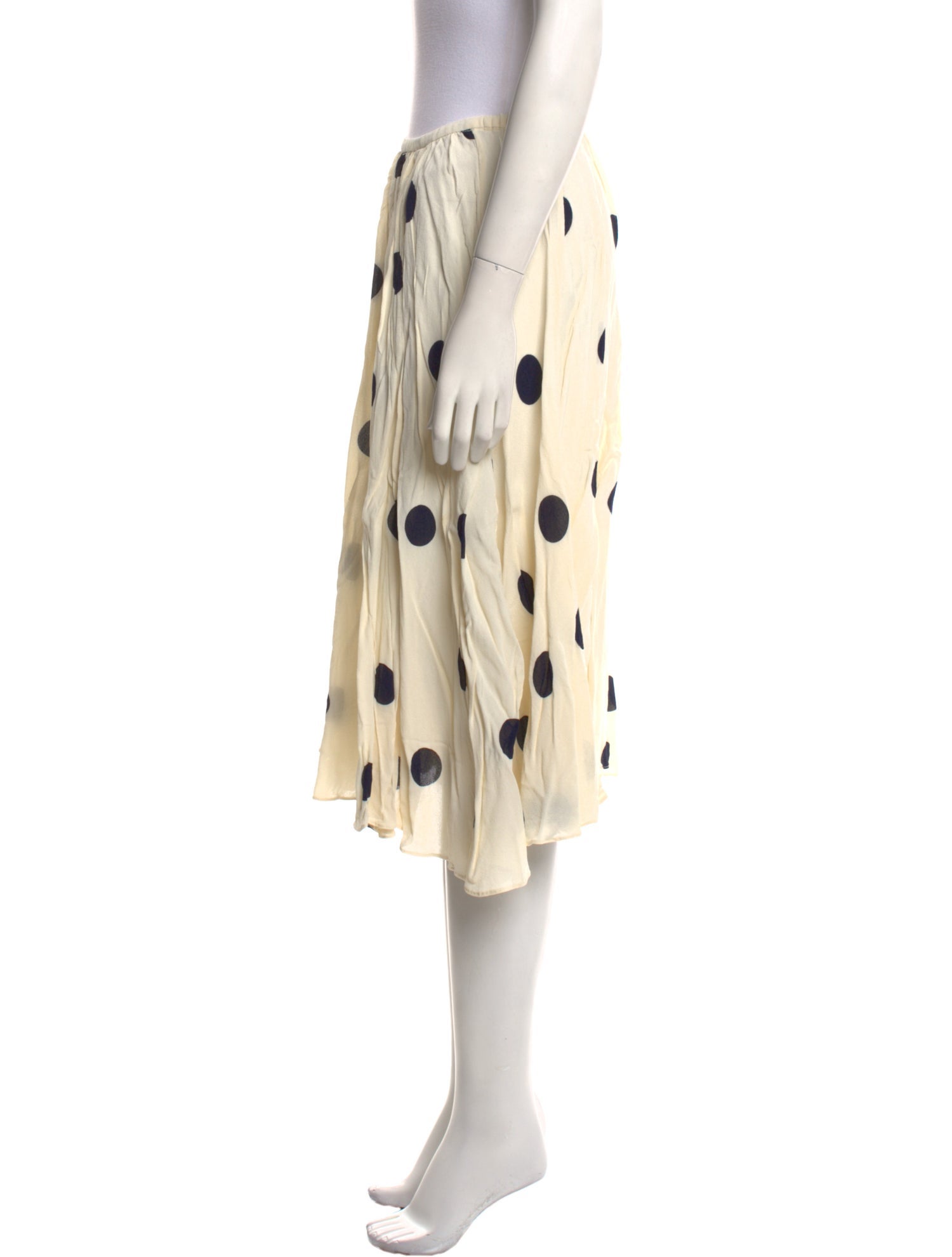 Reformation Polka Dot Print Knee-Length Skirt