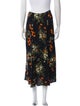 Reformation Floral Print Midi Length Skirt