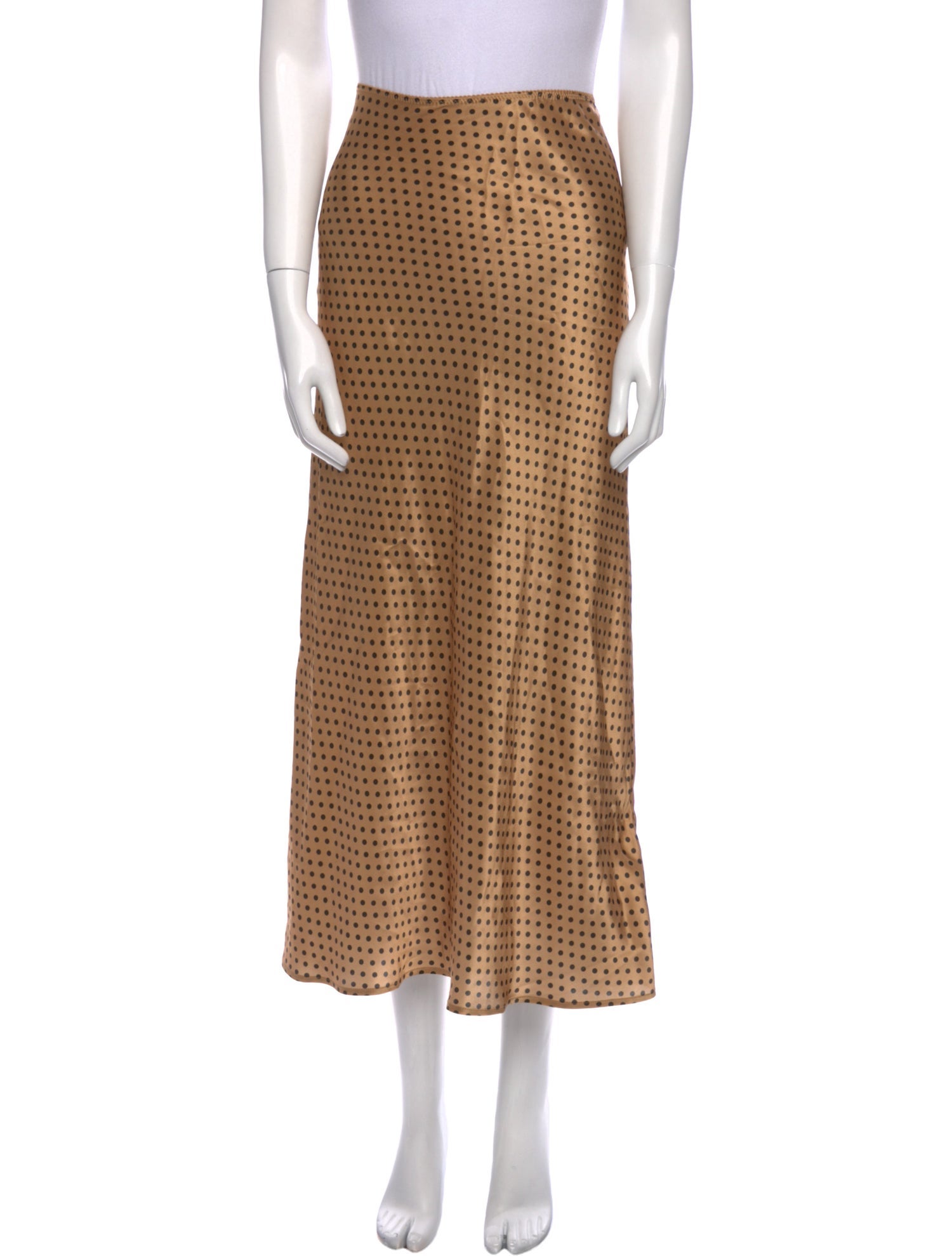 Reformation Silk Midi Length Skirt