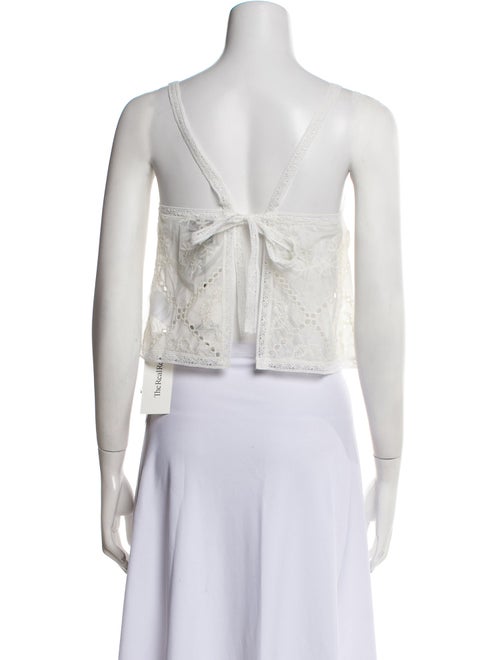 Reformation Square Neckline Sleeveless Crop Top