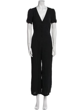 Reformation Plunge Neckline Jumpsuit