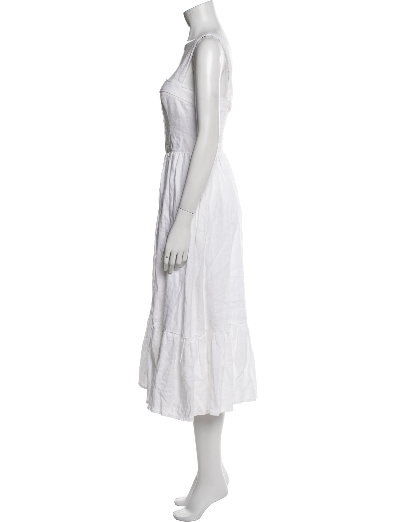 Reformation Linen Midi Length Dress