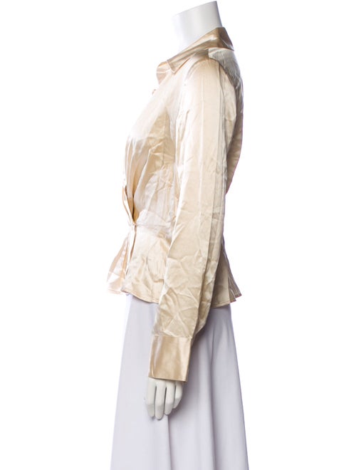 Reformation Silk Long Sleeve Blouse