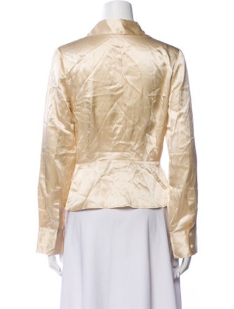 Reformation Silk Long Sleeve Blouse