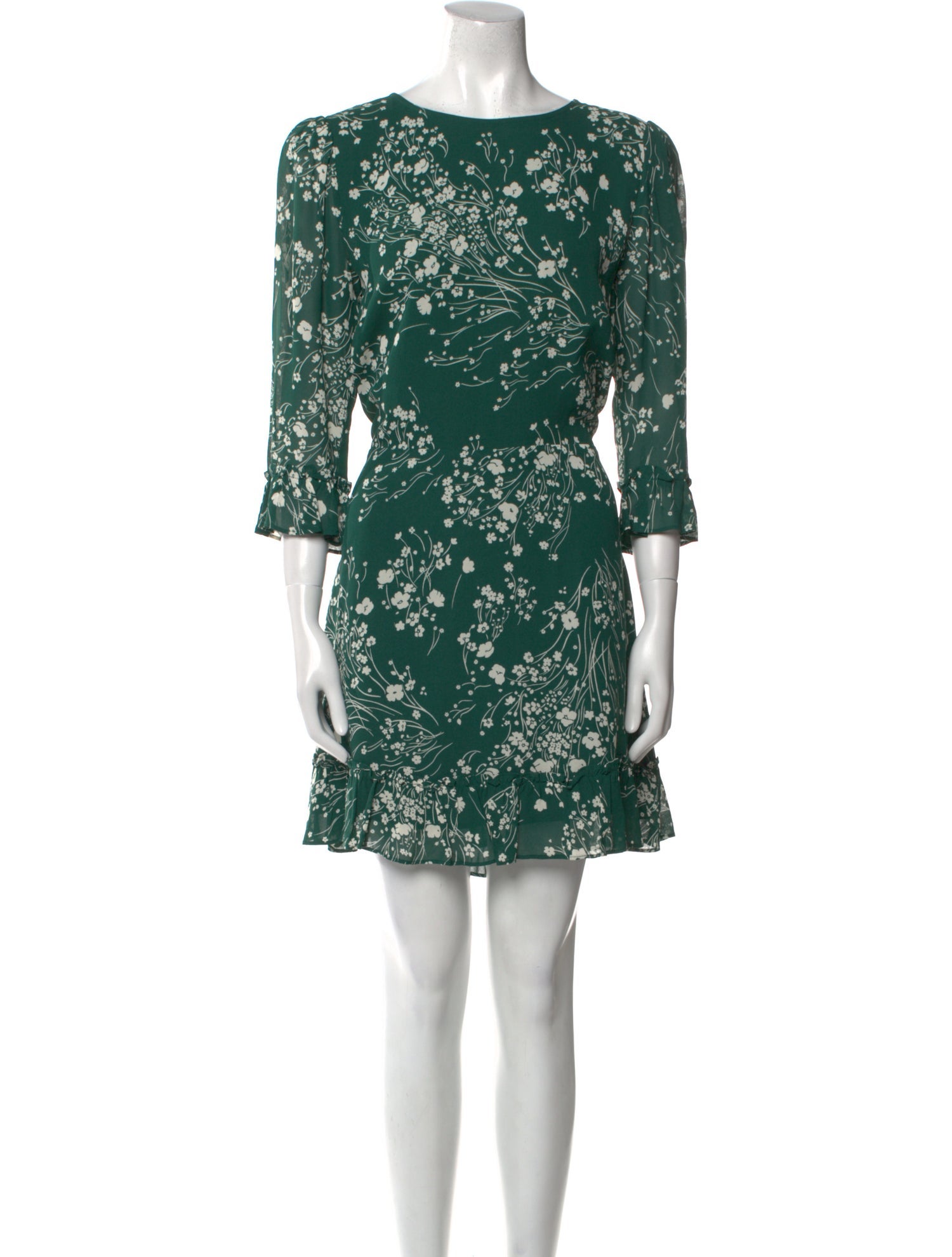 Reformation Floral Print Mini Dress