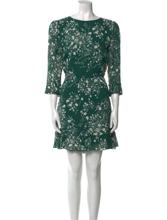 Reformation Floral Print Mini Dress
