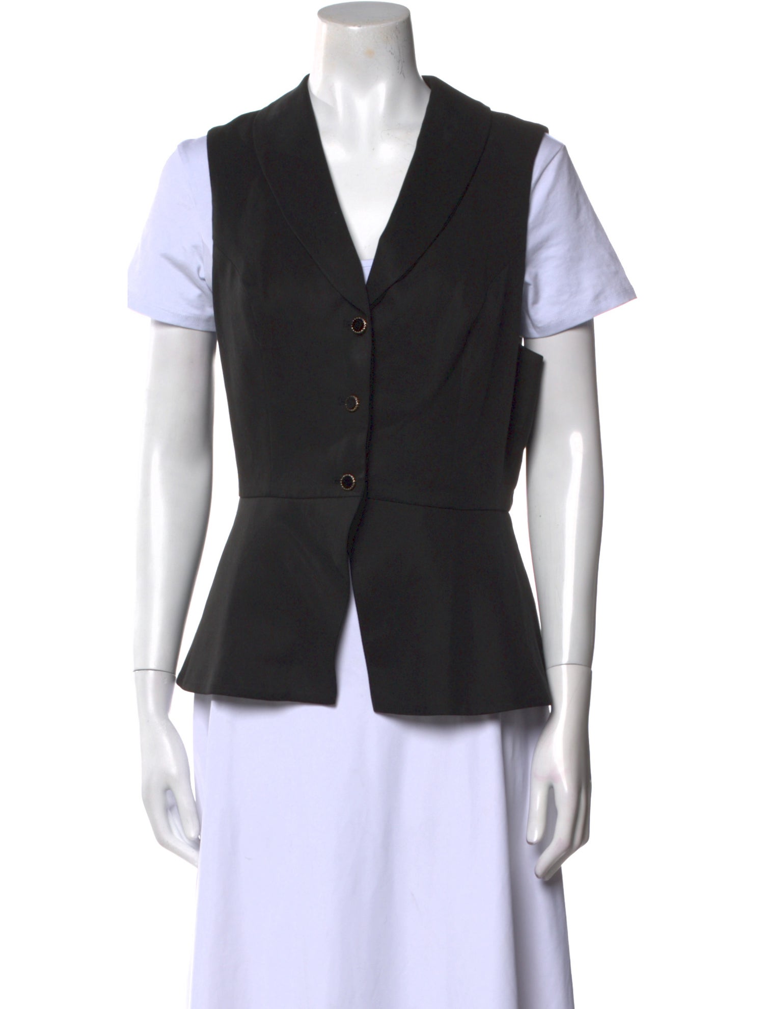 Reformation V-Neck Short Sleeve Button-Up Top