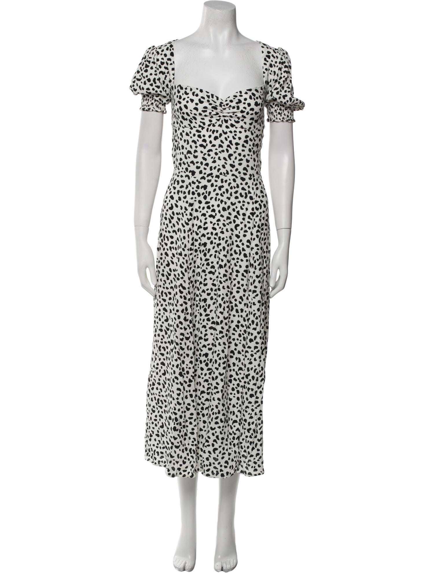 Reformation Animal Print Long Dress