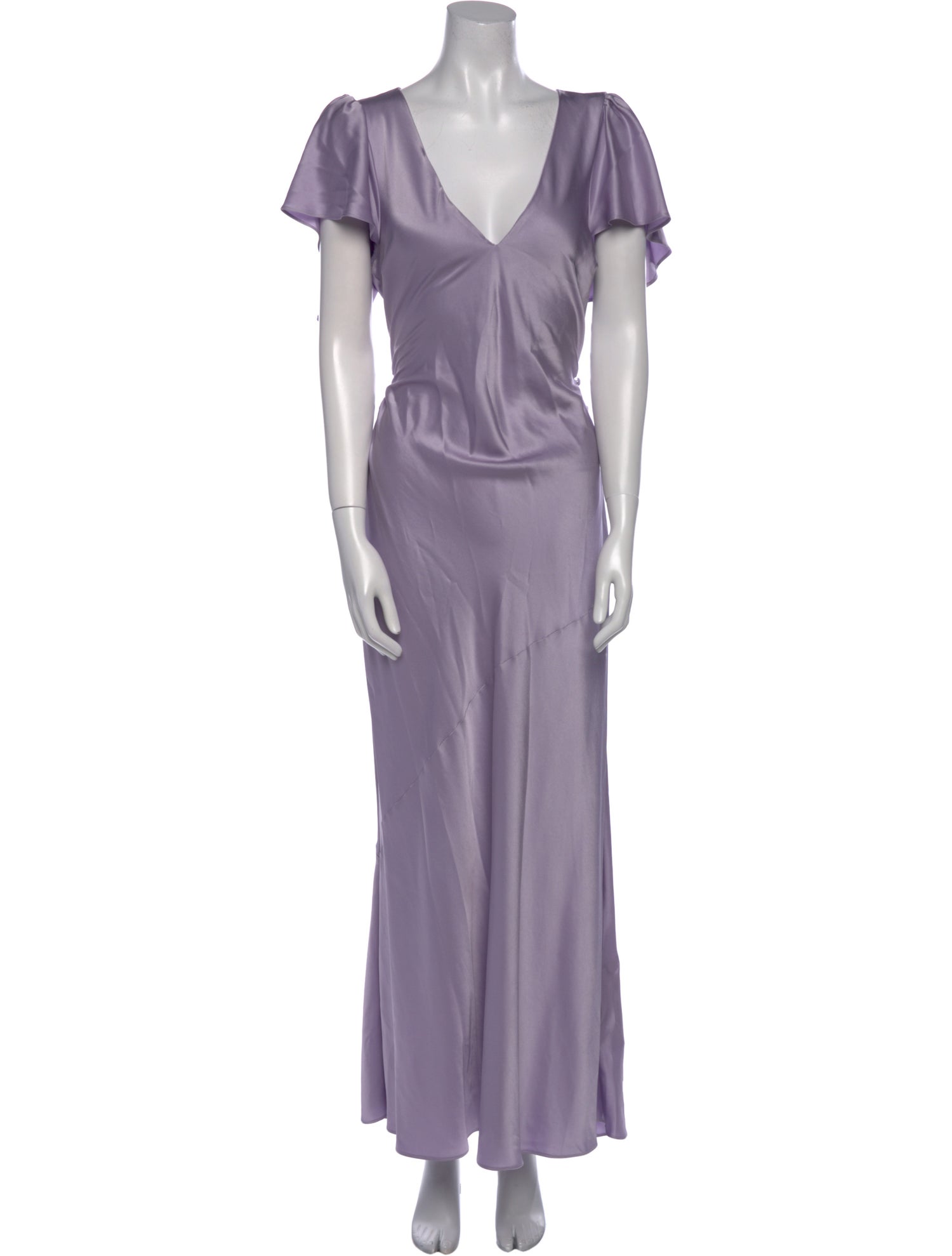 Reformation V-Neck Long Dress